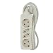 Produktbild UNITEC 444971 TSD 2+2fach 1,4m, wei, 250 V