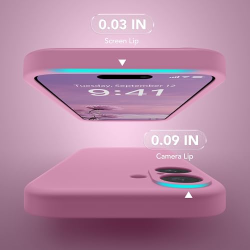 Image of Magnetic for iPhone 16 Plus Case, Compatible with MagSafe, [Full Camera Protection][Screen Protector] Silicone Shockproof Protective Phone Case for iPhone 16 Plus 6.7 inch, Blackcurrant