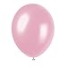 72 Packs 12 inch Party Balloons, Solid Pink Balloons, Helium Quality, Gold & Silver Latex Party Balloons, Kids Party Supplies Wedding Decoration, Christmas or Birthday Decoration (Light Pink)