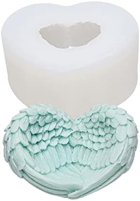 MIMIRACLE Angel Wing Silicone Mold Wings Mold Handmade Molds Aroma Stone Moulds Cake Mould Soap Mould Angel Wing Shape Storage Box Mold DIY Cake Decorating Home Decoration