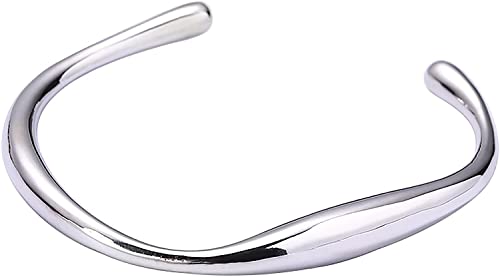 Bracelet jonc en argent sterling ouvert : fini les fermoirs impossibles