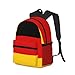 WURTON German Flag Print Backpack Versatile Travel, Sports,Beach Companion Cute Backpack Casual Daypack