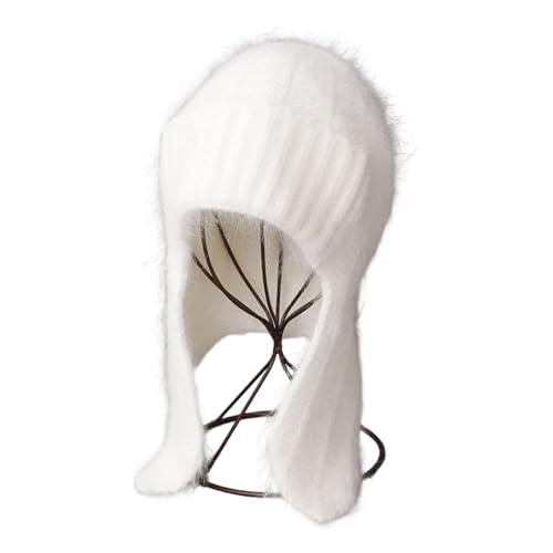Bonnet protection auditive contre le froid en fausse fourrure pour ski