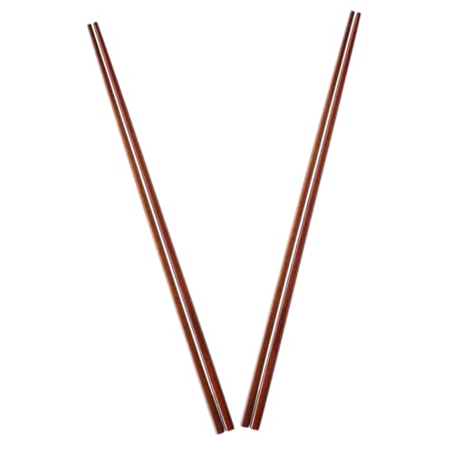 TOYMYTOY 2組 火?用長箸双 天然木製滑り止め加工 耐熱食洗機対応 中華麺料理 揚げ物 バーベキューに