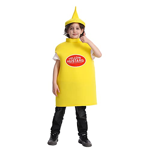 Disfraz infantil de mostaza y kétchup miniatura 3