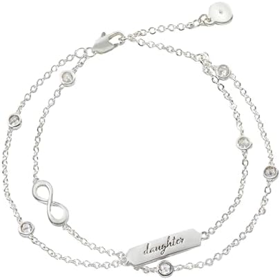 Alex and Ani Daughter Infinity Chain Double Strand Bracelet