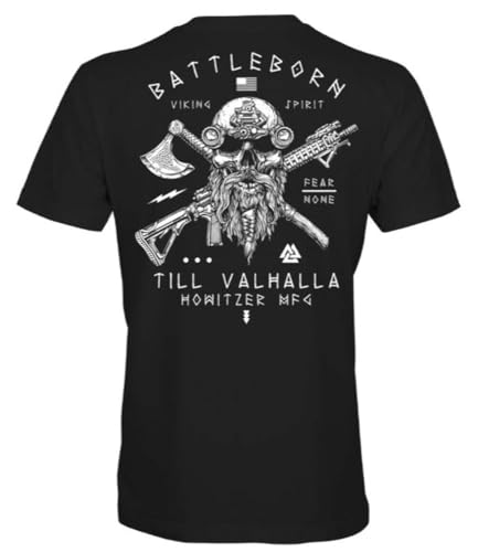 Howitzer Style Men's T-Shirt Battleborn Military Grunt MFG