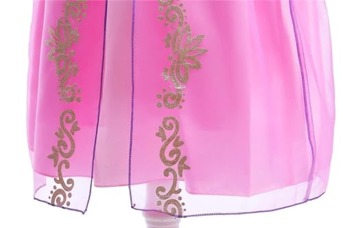 Vestido Princesa para Niñas Bebés 12-24 Meses Morado miniatura 5