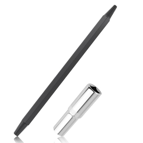 VKQTS Dual-End Broken Spark Plug Removal Tool,Reverse Thread Broken Spark Plug Extractor Tool...