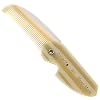 Giorgio G87 Folding Mustache and Beard Comb, Small Pocket Comb for Men Everyday Grooming and Hair Care. Handmade, Saw-cut and Hand Polished Styling Men's Folding Combs. Ivory 4.5 Inch