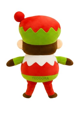 Image of Christmas Santa Clauss Jingle Girl Soft Toy for Girls Boys Kids, Claus Stuffed Baby Teddy Gift Birthday, 25 cm