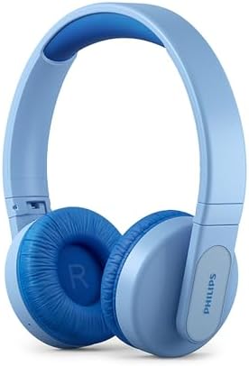 PHILIPS TAK4206BL Casque Circum-Aural Bluetooth pour Enfants, Lum...
