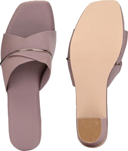 Image of Nowry Women's Chunky Block Heels | Women Comfortable Heel Fashion Sandals for Everyday, Party, Office, Wear