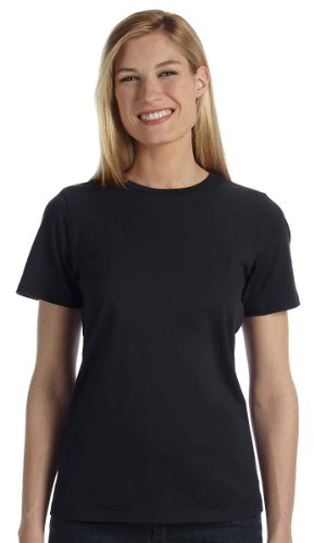 Bella Canvas B6400 Ladies' Relaxed Jersey Short-Sleeve T-Shirt Black XL