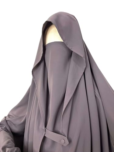 Image of NAZNEEN Saudi Jilbab Full Length and Noise Pc MATT NIDA Fabric with extra panel to cover face