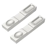 QUARKZMAN 2 Stück Ständer Für Essstäbchen 304 Edelstahl Essstäbchenhalter 10.4x2x1.3cm Haushaltsgeschirr Küchenhelfer Für Löffel Gabel Teelöffel Besteckablage Silberton