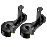 Car Headrest Hook with Phone Holder Normei 2 in 1 Auto Vehicle Back Seat Headrest Hanger Hooks for Purse Luggage Bags Cloth Grocery (2 Pack)
