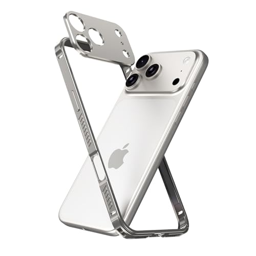 Coque antichute iPhone 15 Pro avec cadre alu et protection objectif contre les bris de vitre