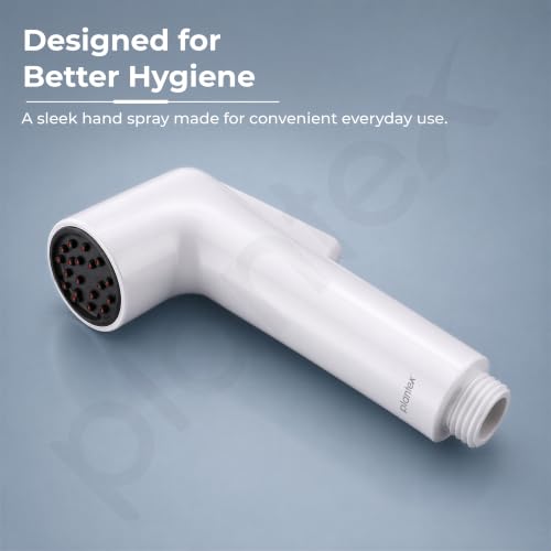 Image of Plantex Self Cleaning Health Faucet for Toilet /ABS Plastic Jet Spray for Bathroom /Hand Gun /Without Hose Pipe - Pack of 1 (White)