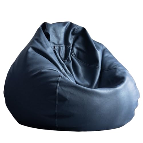 DSFIHJO Funda Puff Funda de puf Tipo Piel sintética con Forma Pera, sin Relleno, cómoda Funda for sofá, Asiento Suelo, Tumbona para la Sala de Estar(Color7,D100cm-empty Cover)