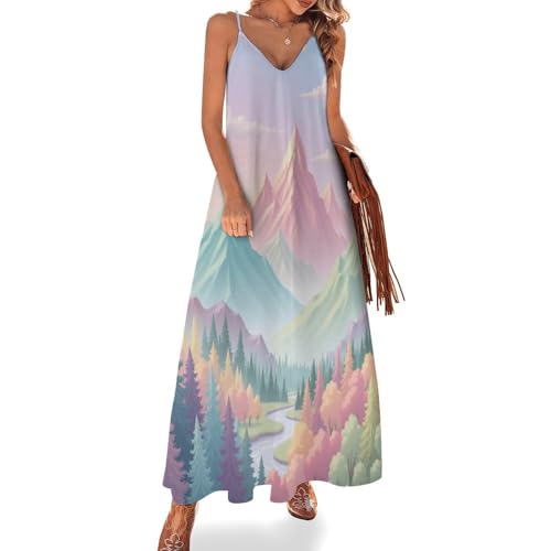 Robe longue décontractée grande taille pour style bohème chic