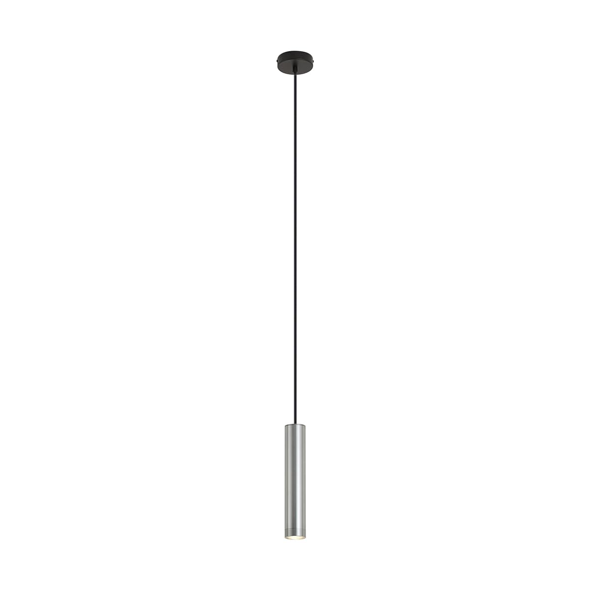 Qazqa Design Pendelleuchte, Pendellampe - Tuba - gunmetal, 10cm, Ideal als Wohnzimmerlampe