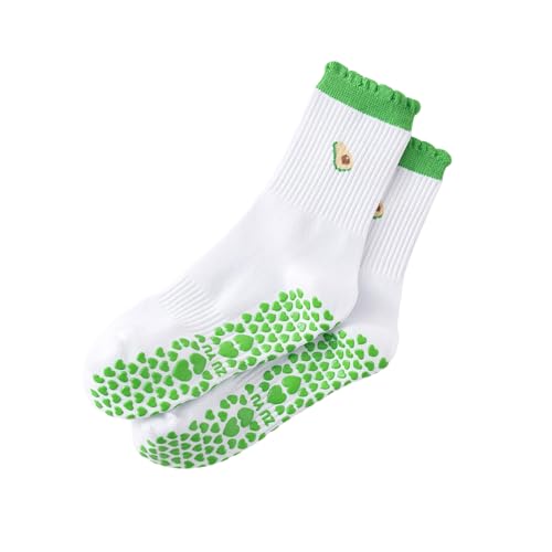 Hkfgdjdl Calcetines atléticos antideslizantes para pilates, con agarre de silicona, para gimnasio, entrenamiento, con puntera completa, para evitar el tobillo