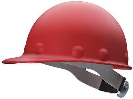 Hard Hat, Fiberglass, 8 Point Ratchet, Type 1, Class G, Red, Mfr: P2ASW15A000-A