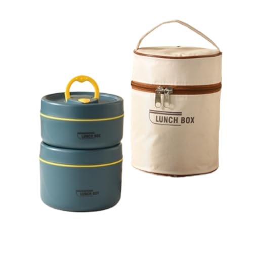 LAJOKING 保温弁当箱、 サーモス 、 真空断熱スープランチセット 、大容量 2段 /3段 /4段、 保温 、大容量 ランチジャー 、茶碗 、 食器と収納バッグ付き、 密封された漏れ防止、 電子レンジ弁当箱真空断熱ス、 4時間の保温 、通勤、 運動会