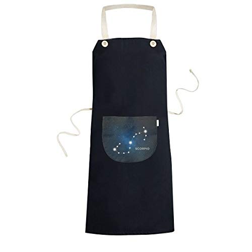 Cadeaux de chef originaux avec ce tablier noir constellation Scorpion