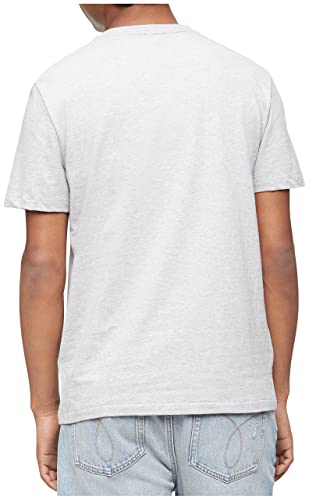 Calvin Klein Men's Smooth Cotton Solid Crewneck T-Shirt, Heroic Grey Heather, Large #TOP1