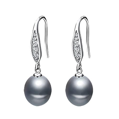 Boucles d'oreilles d'eau douce pour femmes avec perles naturelles haut de gamme