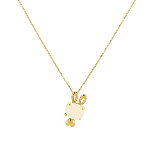 Collier de lapin en jade naturel, votre atout élégance au quotidien