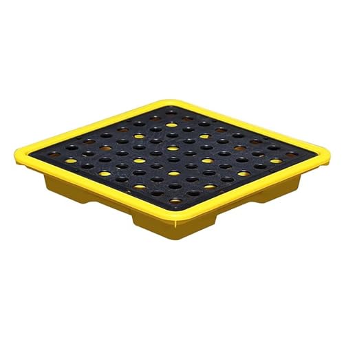 Palette de confinement modulaire anti-déversement et empilable pour fûts chimiques