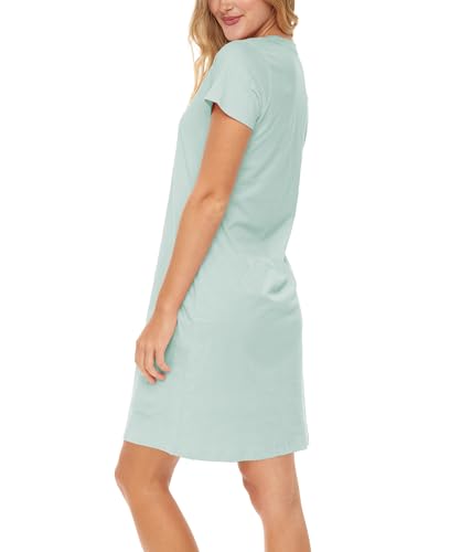 Sexy Basics Women's Soft & Flowy V-Neck Long Shirt |24/7 Nightwear-Sleepwear T Shirt -Pack of 34