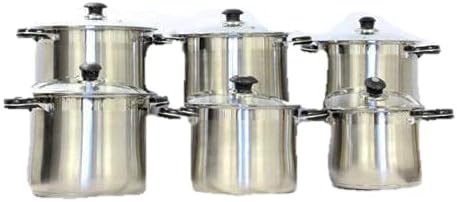 Miniatura 3 de Olla de acero inoxidable (20Qt) Caldera para caldos Sopas Caldera