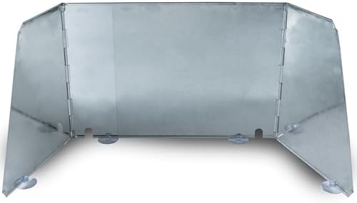 Pare-vent universel pour réchaud de camping en acier réglable 38-...