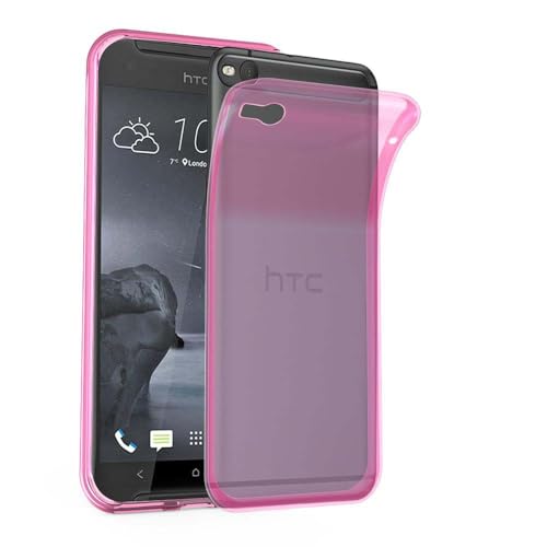Cadorabo Hülle kompatibel mit HTC ONE X9 Hülle Silikon Handyhülle für ONE X9 Hülle aus [Nie vergilben Technologie], Kratzfeste & stoßfeste Schutzhülle für HTC ONE X9 - TRANSPARENT PINK