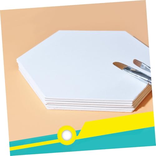 Lienzos para Óleo en Paneles Hexagonales de Algodón con tablero de dibujo 3