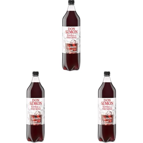 Don Simon Tinto de Verano sin Alcohol, 1500ml (Paquete de 3)