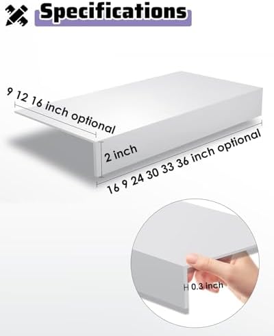 Wood-Look Wire Rack Shelf Covers - 5 Pack, Faux Wood Liners for Closet, Pantry & Camper Shelves, Fits 24x16, 32x16, 35x12, 36x12 (16x9x2in)