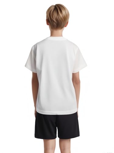 Jugaoge Kids Boys 2 Piece Summer Outfits Quick Dry Athletic T-shirts and Shorts Set School PE Sport Tracksuit2