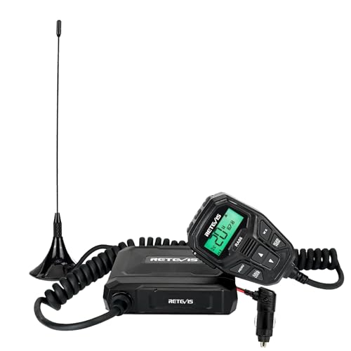 Image of Retevis RA86 GMRS Mobile Radio - Update Chirp, GMRS Radio with Gain Antenna & Cigarette Lighter Plug, Repeater Channels Long Range Two Way Radio, NOAA Alert, Dual Speakers for Offroad, Jeep, Truck, RV