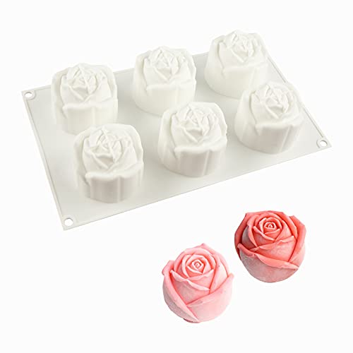 FVVMEED Rose Flowers Shape Silicone Molds