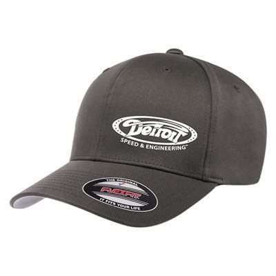 & Engineering - White Logo Curved Bill Flexfit® Hat - Dark Grey