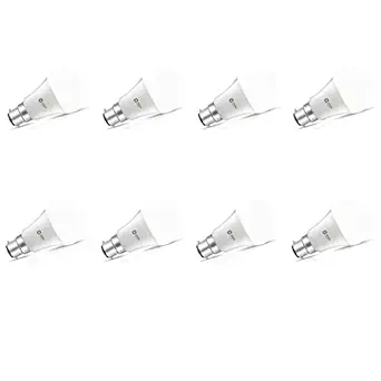 Orient Electric Polycarbonate High Glo Led Lamp 5W, (Cool White, 6500K, B22 - Pack Of 8)