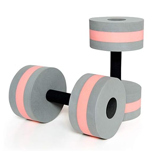 Timoo Aquatic Dumbells Set of 2 Water Dumbells Pool Resistance Water Weight Water Aerobics High-Density EVA-Foam Pool Fitness
