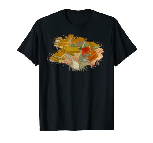 Bellas artes famosas: montones de novelas francesas de Vincent van Gogh Camiseta