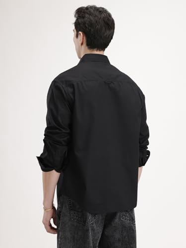 Image of WROGN Men's Polycotton Shirt | Solid | Comfort Fit