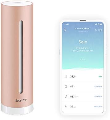 Netatmo Capteur Qualité Air Intérieur Intelligent, Détecteur CO2,...
